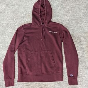 Champion Maroon Hoodie Size Small Mens